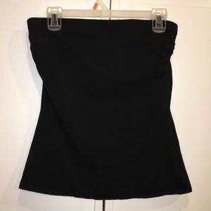 Black Express Tube Top with Shelf Bra